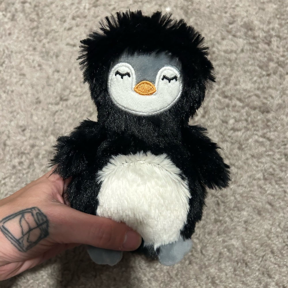 Plush Penguin Toy- Slumberkins- Black and White